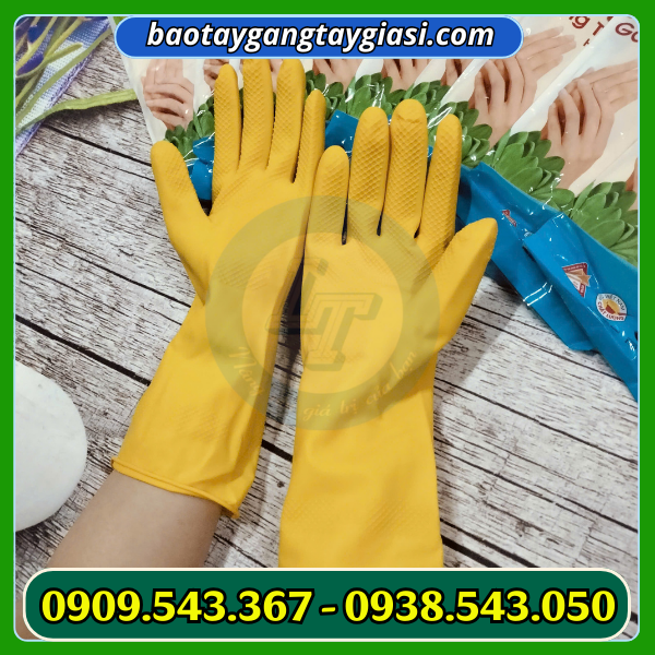 Găng tay cao su Nam Long bền đẹp Găng tay cao su Nam Long