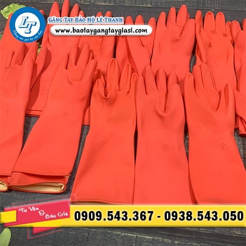 Găng tay cao su thủy sản dày bền Găng tay cao su thủy sản dày bền