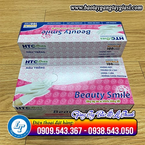 Găng tay cao su y tế không bột beauty smile Găng tay cao su y tế không bột beauty smile