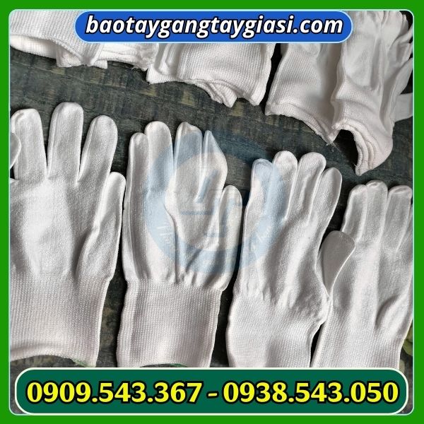 Găng tay chống cắt màu trắng siêu bền Găng tay chống cắt màu trắng