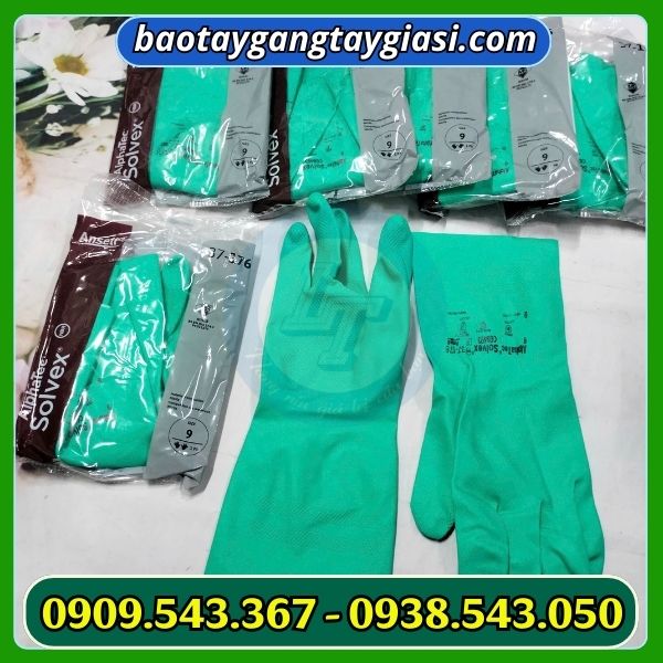 Găng tay cao su chống hóa chất đóng bịch 1 đôi Găng tay cao su chống hóa chất
