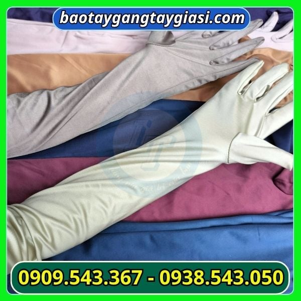 Găng tay chống nắng loại dài giá rẻ Găng tay chống nắng loại dài