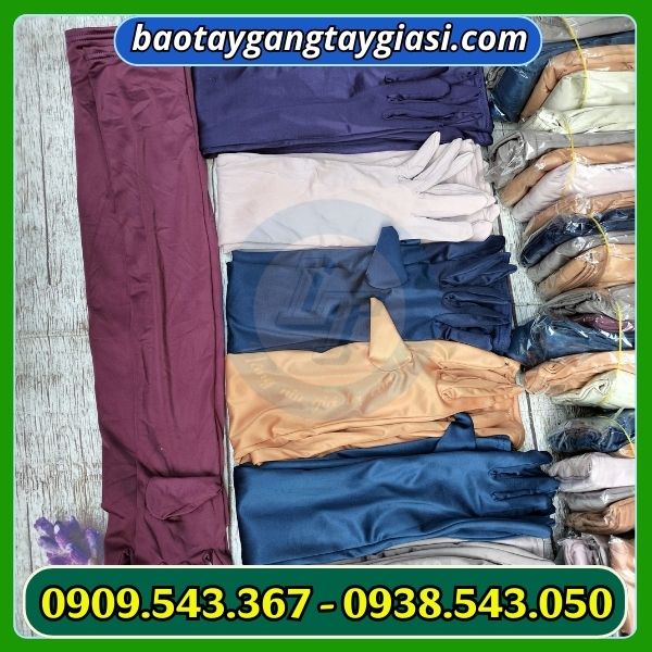 Găng tay chống nắng loại dài 7 tấc nhiều màu Găng tay chống nắng loại dài 7 tấc nhiều màu