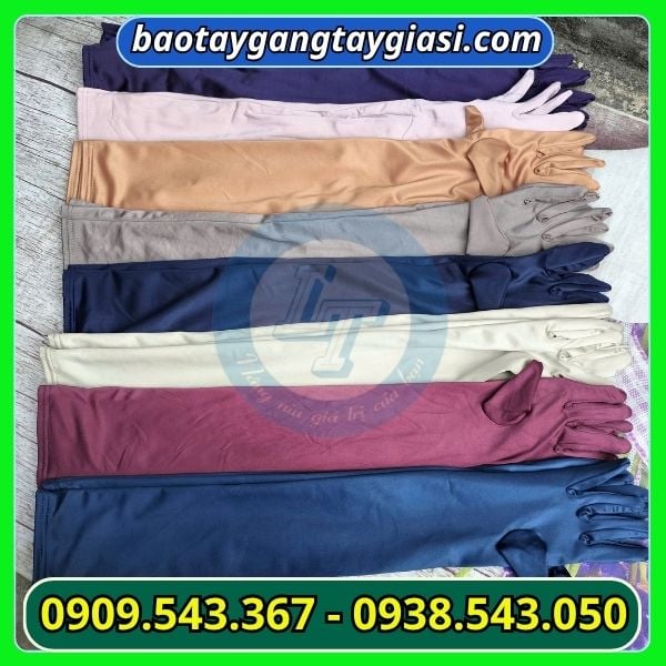 Găng tay chống nắng loại dài giá sỉ Găng tay chống nắng loại dài