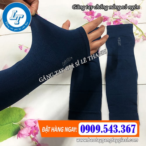 găng tay chống nắng xỏ ngón có độ co giãn tốt găng tay chống nắng xỏ ngón có độ co giãn tốt