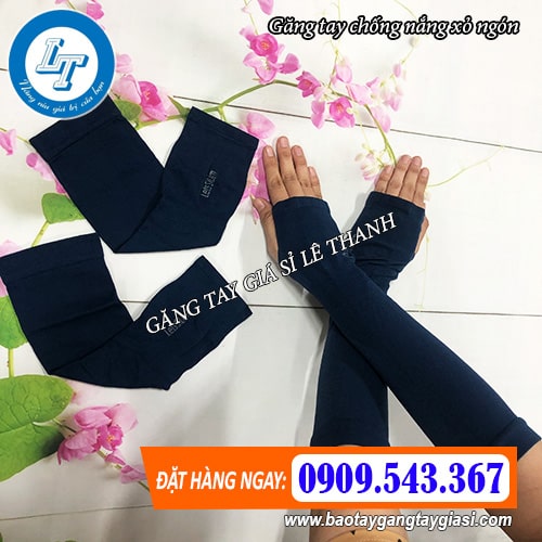 găng tay chống nắng xỏ ngón dùng cho nam nữ găng tay chống nắng xỏ ngón dùng cho nam nữ