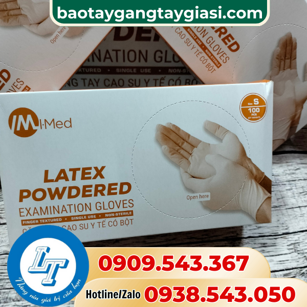 Găng tay y tế có bột giá sỉ rẻ Găng tay y tế có bột