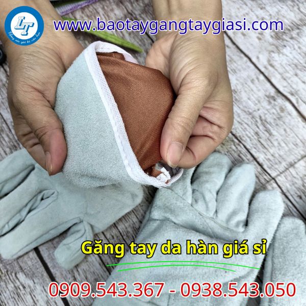 Găng tay da hàn 2 lớp Găng tay da hàn