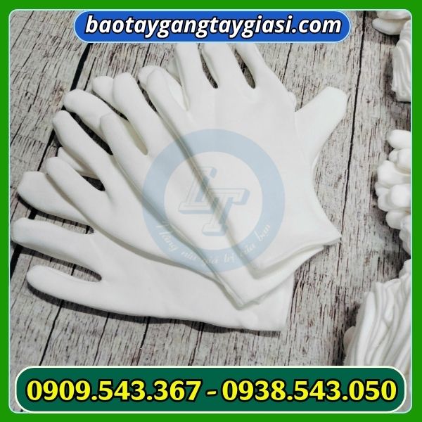 Găng tay cotton trắng giá sỉ Găng tay cotton trắng giá sỉ