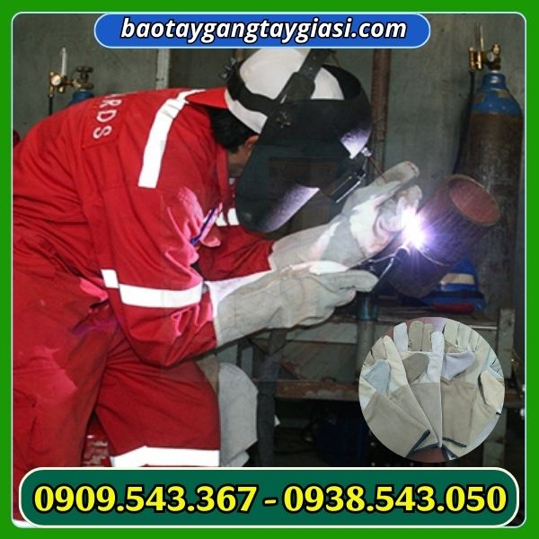 Găng tay da hàn 1 lớp Găng tay da hàn