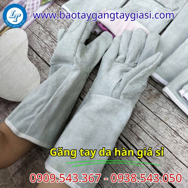 Găng tay da hàn giá rẻ Găng tay da hàn