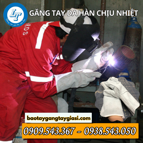 Găng tay da hàn giá rẻ Găng tay da hàn giá rẻ