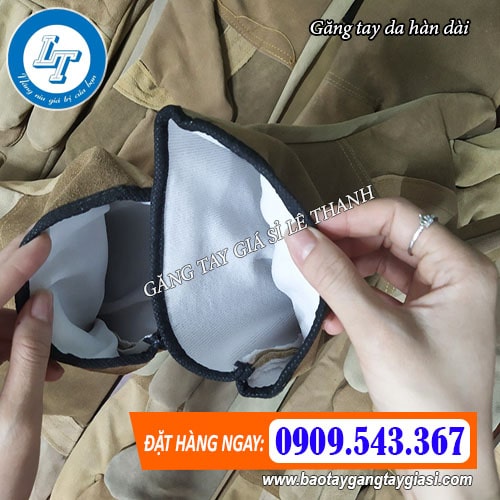 găng tay da hàn dài 2 lớp bền chắc găng tay da hàn dài 2 lớp bền chắc