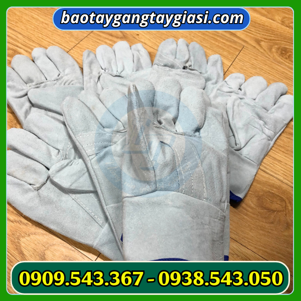 Găng tay da hàn loại ngắn 2 lớp Găng tay da hàn loại ngắn