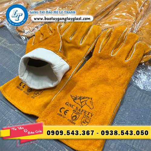 Găng tay da hàn GNC 2 lớp dày dặn giá rẻ Găng tay da hàn GNC 2 lớp dày dặn giá rẻ