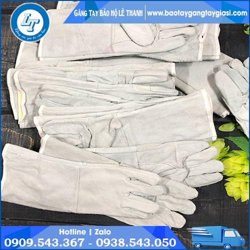 Găng tay da hàn hai lớp bảo hộ chống nóng Găng tay da hàn hai lớp bảo hộ chống nóng