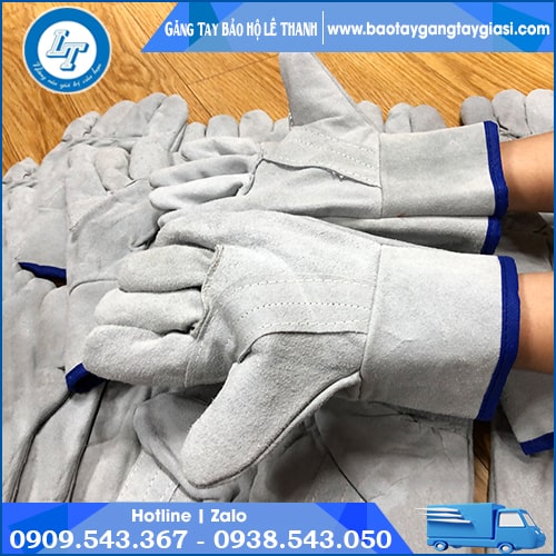 Găng tay da hàn kích thước freesize thoải mái khi đeo