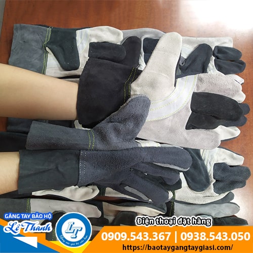 Găng tay da hàn mềm mại độ bền cao Găng tay da hàn mềm mại độ bền cao