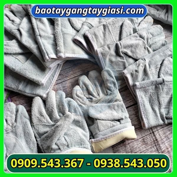 Găng tay da hàn ngắn Găng tay da hàn ngắn
