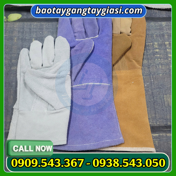 Găng tay da hàn nhiều kích cỡ Găng tay da hàn