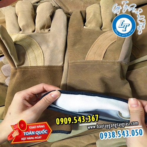 Găng tay da hàn thấm hút thoáng khí Găng tay da hàn thấm hút thoáng khí