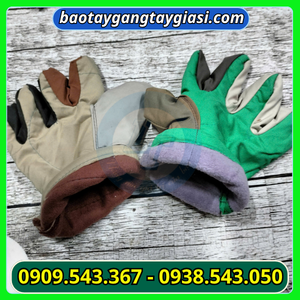 Găng tay vải kaki