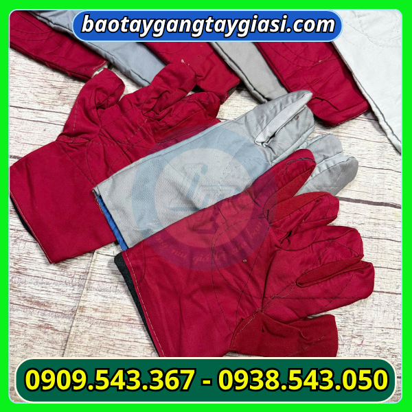 Găng tay vải kaki