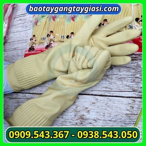 Găng tay cao su hợp thành sze XL cổ dài Găng tay cao su hợp thành sze xL cổ dài