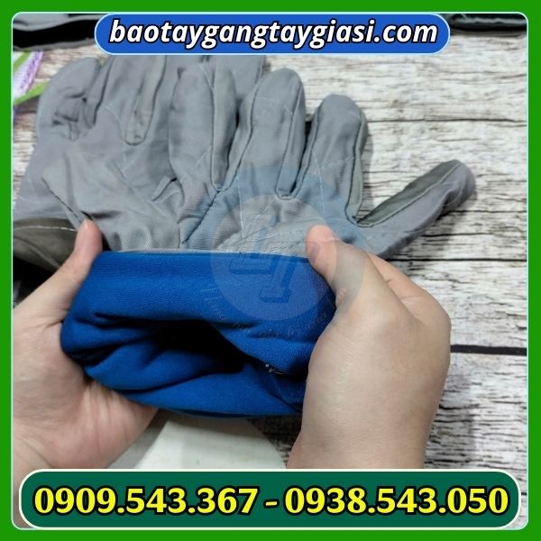 Găng tay vải kaki 2 lớp Găng tay vải kaki 2 lớp