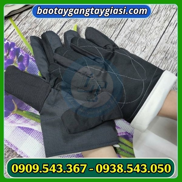 Găng tay kaki 2 lớp giá sỉ Găng tay kaki 2 lớp