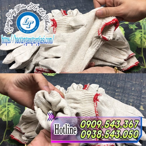 Găng tay kem trắng đàn hồi co giãn tốt Găng tay kem trắng đàn hồi co giãn tốt