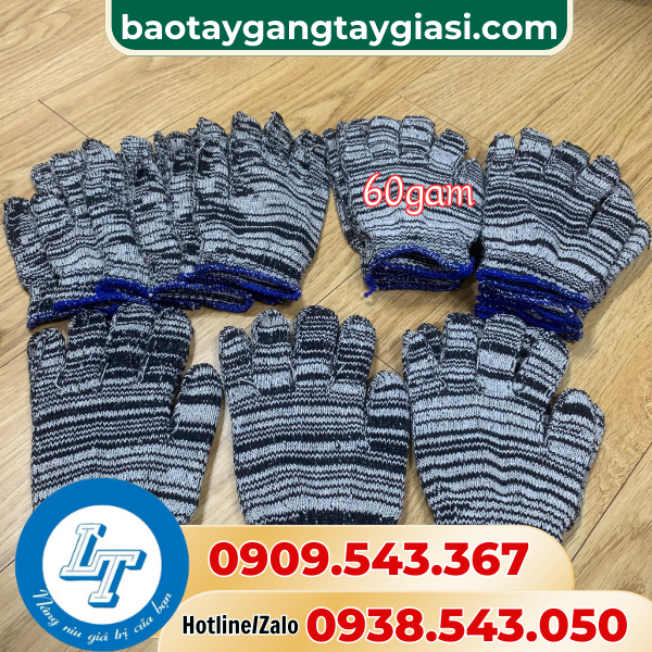 Găng tay len muối tiêu 60gam Găng tay len muối tiêu 60gam