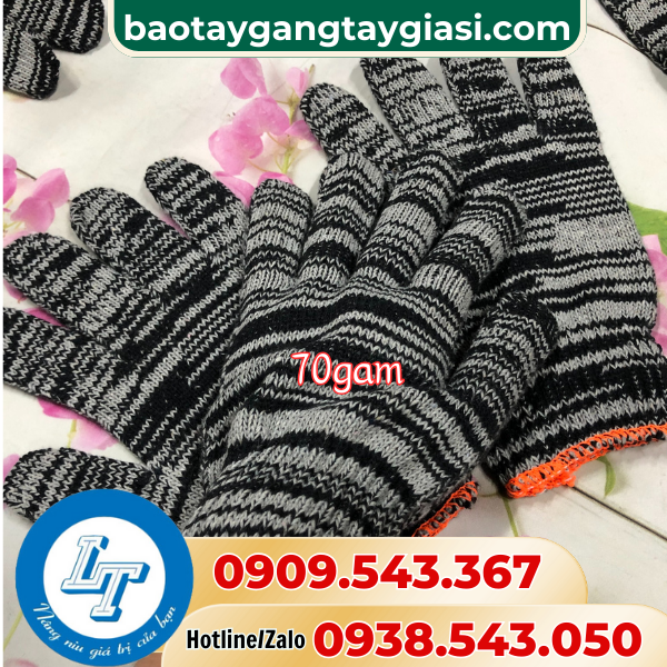 Găng tay len muối tiêu 70GAM Găng tay len muối tiêu 70GAM