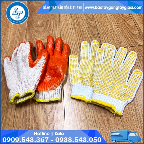 Găng tay len bảo hộ chống trơn trượt khi cầm nắm dụng cụ