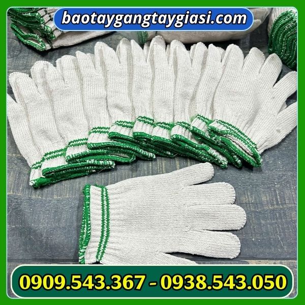 Găng tay len kem 2 viền