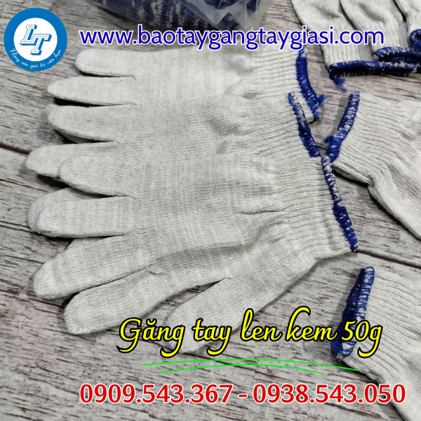 Găng tay len kem 50g giá sỉ Găng tay len kem 50g