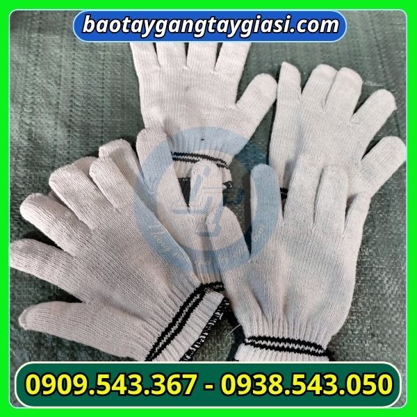 Găng tay len kem 80g giá sỉ có 2 viền Găng tay len kem 80g giá sỉ