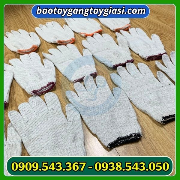 Găng tay len kem 1 viền 90g giá rẻ Găng tay len kem 1 viền