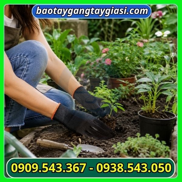 Ứng dụng găng tay len trong lao động Ứng dụng găng tay len