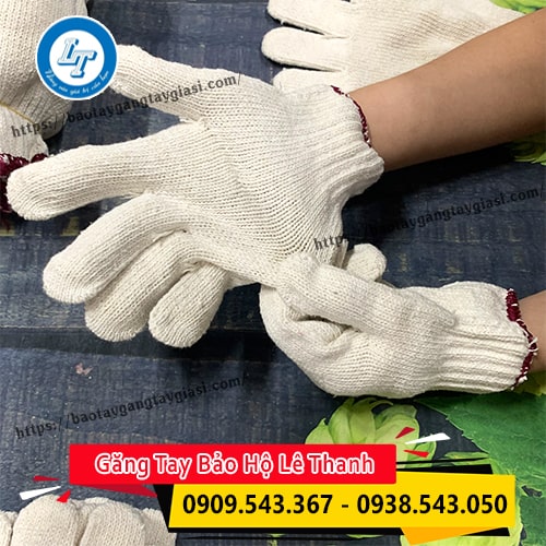 Găng tay len màu kem 100g co giãn linh hoạt Găng tay len màu kem 100g co giãn linh hoạt