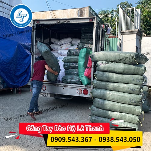 Găng tay len màu kem giao nhanh