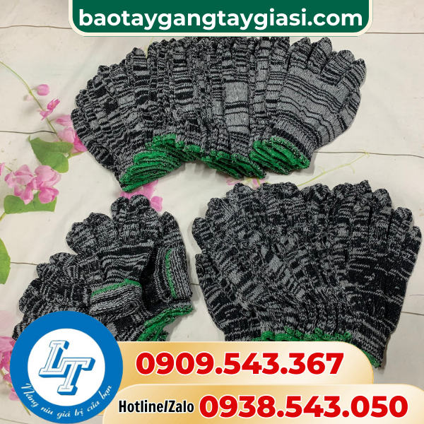 Găng tay len muối tiêu 50g Găng tay len muối tiêu 50g
