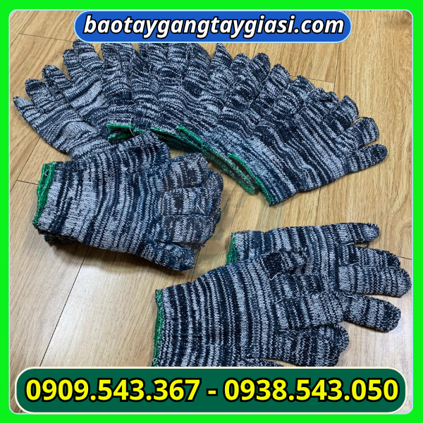 Găng tay len muối tiêu 80g Găng tay len muối tiêu 80g