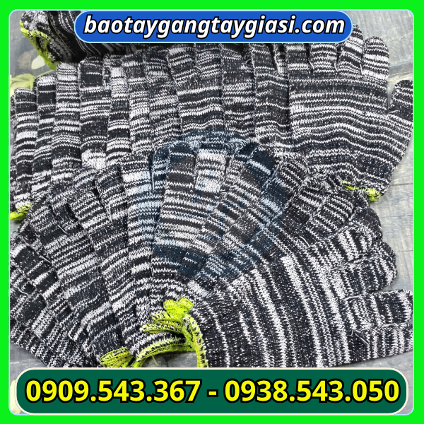 Găng tay len muối tiêu 80g dày đẹp Găng tay len muối tiêu 80g