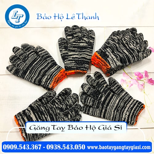 Găng tay len muối tiêu dày dặn bền chắc Găng tay len muối tiêu dày dặn bền chắc