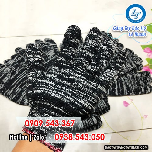 Găng tay len muối tiêu dày dặn thấm hút tốt Găng tay len muối tiêu dày dặn thấm hút tốt