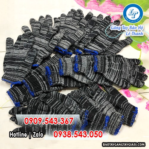 Găng tay len muối tiêu sẵn hàng tại kho