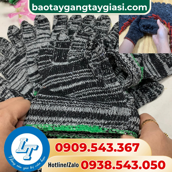 Găng tay len muối tiêu co giãn Găng tay len muối tiêu co giãn