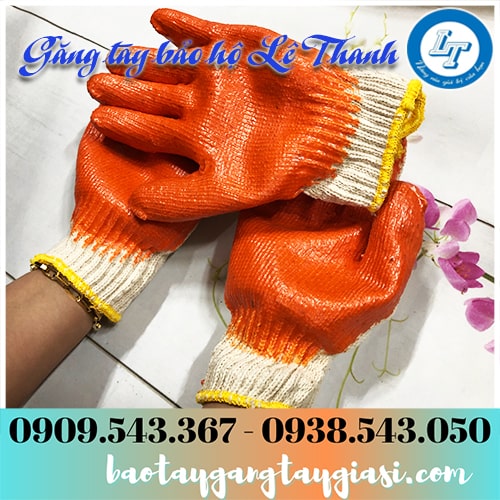 Găng tay len nhúng nhựa chống hóa chất Găng tay len nhúng nhựa chống hóa chất