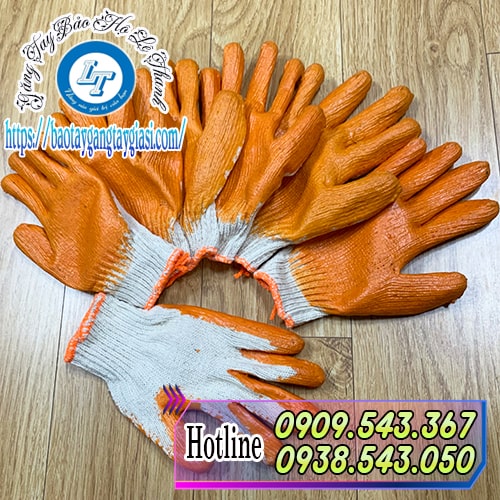 Găng tay len nhúng nhựa giá rẻ chất lượng cao Găng tay len nhúng nhựa giá rẻ chất lượng cao